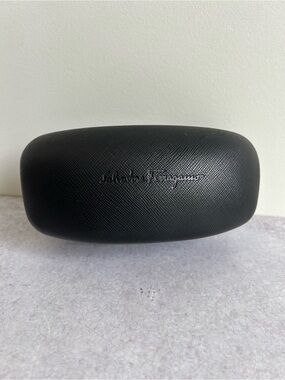 Salvatore Ferragamo Black Hard Clamshell Eyewear Case